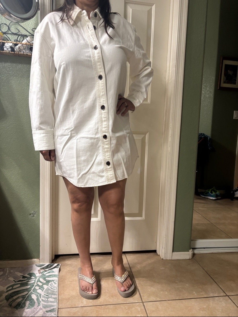 Madewell Cream Mini Dress